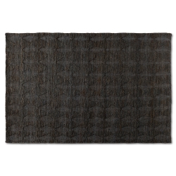 Baxton Studio Burma Modern and Contemporary Dark Grey Hand-Knotted Hemp Area Rug